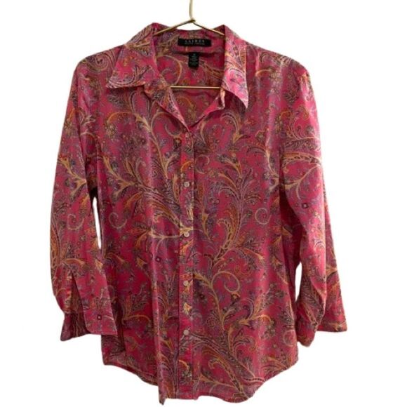 J. Crew Tops - J. Crew Pink Paisley Blouse